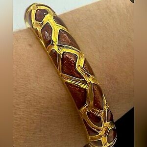 Vintage Bangle Bracelet Giraffe